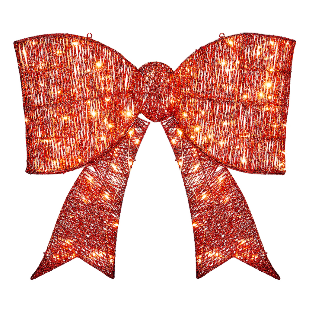 Pre-lit Outdoor Giant Bowknot Christmas Decoration