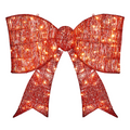 Pre-lit Outdoor Giant Bowknot Christmas Decoration