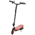 Folding Electric Scooter E-Scooter with LED Headlight, for Ages 7-14 Years - Red