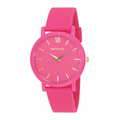 Henley Ladies Coloured Case Silicone Sports Watch Hot Pink H06178.5