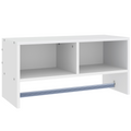 Wall Mounted Coat Hanger Hooks Rack Stand White