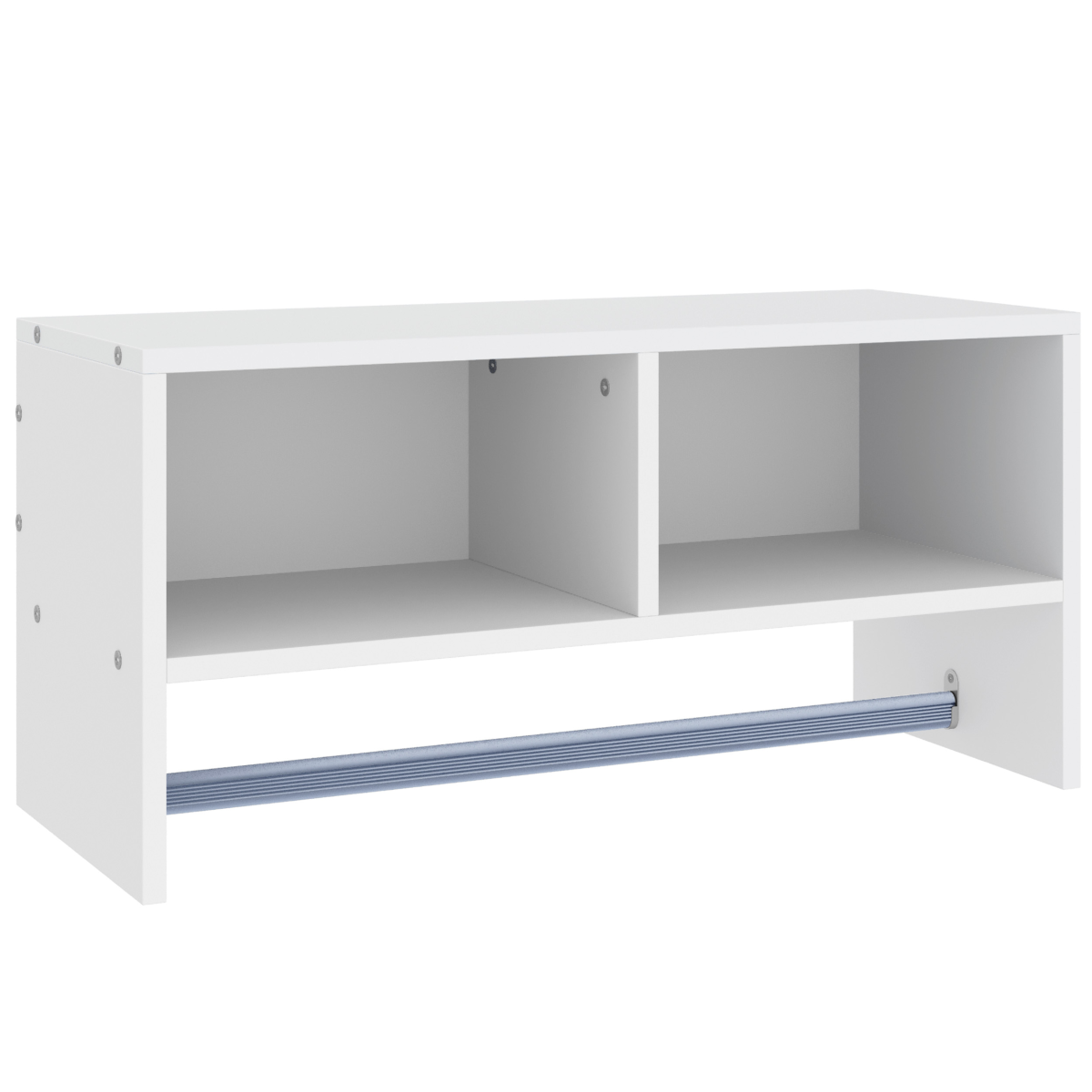 Wall Mounted Coat Hanger Hooks Rack Stand White