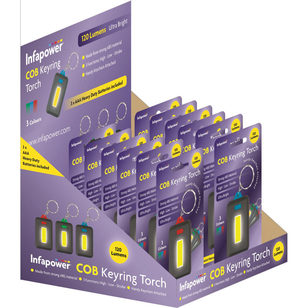 Infapower COB Keyring Torch (Box of 12)
