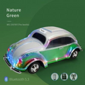 WSTER Beetle with Lamp Car Speaker with Bluetooth & FM Radio - Green