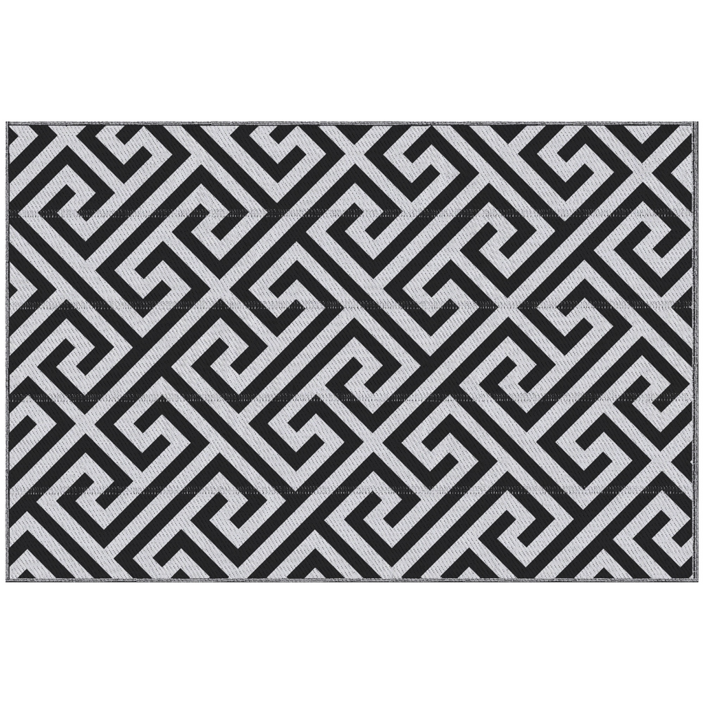 121x182cm Reversible Outdoor Rug Portable Plastic Straw RV  Outsunny