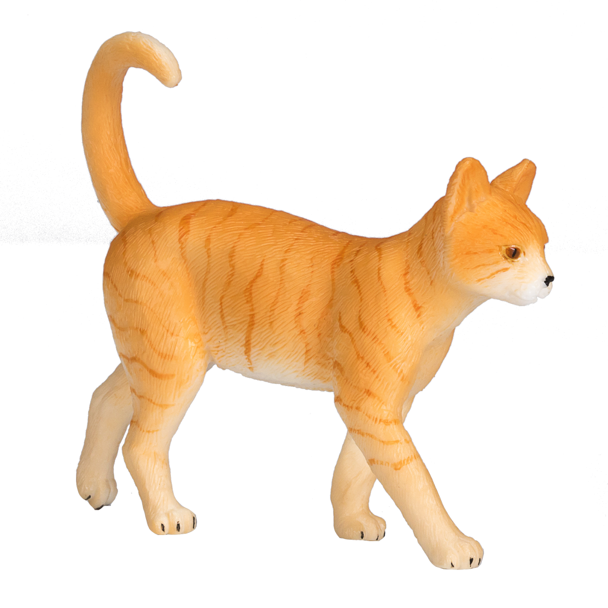 Ginger Tabby Cat Toy  Realistic Pet Figurine