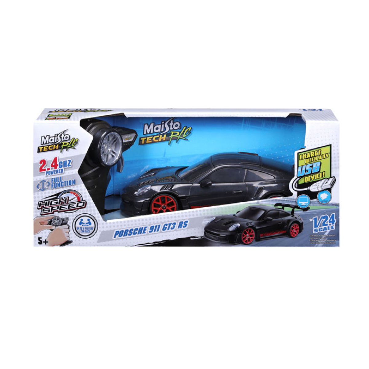 Maisto 1:24 Premium RC Porsche Car 911 Gt3 Rs 2.4ghz