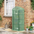 4-Tier Mini Greenhouse with Dark Green PE Cover – 160cm