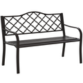 Cast Iron Front Porch Bench Mesh Patio Folding Rocking Set Lawn Furniture
