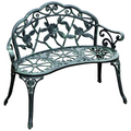 Cast Aluminum Garden Bench Patio Chair