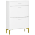 Modern Shoe Cupboard for Hallway w/ Flip Drawers 12 Pair Shoe Storage Organizer