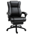 Executive Home Office Chair High Back Recliner, with Foot Rest, Black Vinsetto
