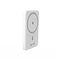 Wyeflux Slim Magnetic 5K Portable Power Bank - White