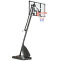 Adjustable Basketball Hoop with Weighted Base, Wheels, 2.4-2.9m