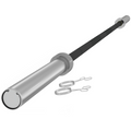 Barbell Bar for 2"/5cm Weight Plates, Home Gym Weight Lifting Bar, 210cm, 20kg