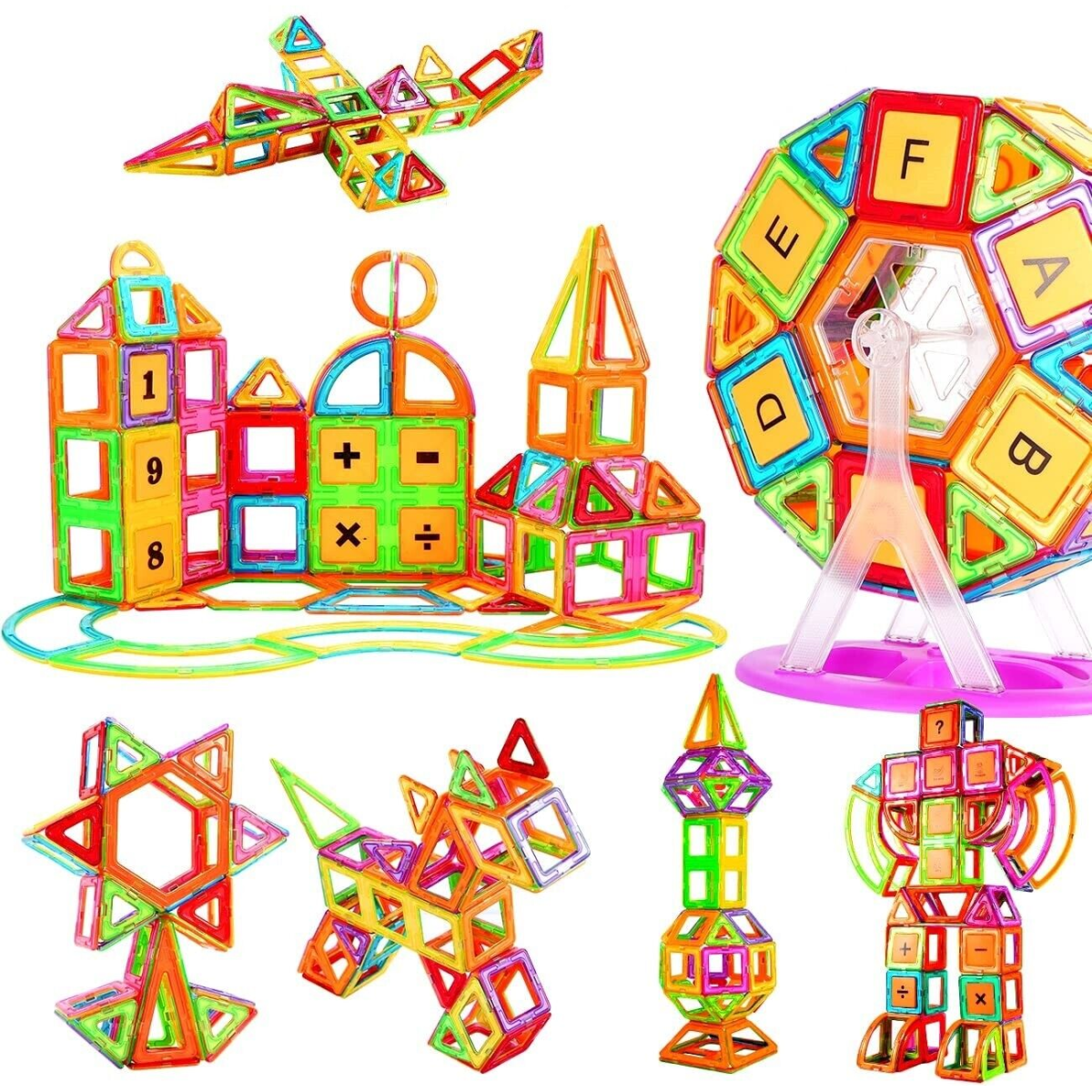 110pcs Magnetic Building Blocks, Magnetic Building Blocks, Children's Toys UK