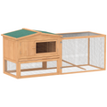 Wooden Rabbit Hutch Enclosure Run House 2 Tier Large Coop Run Pet