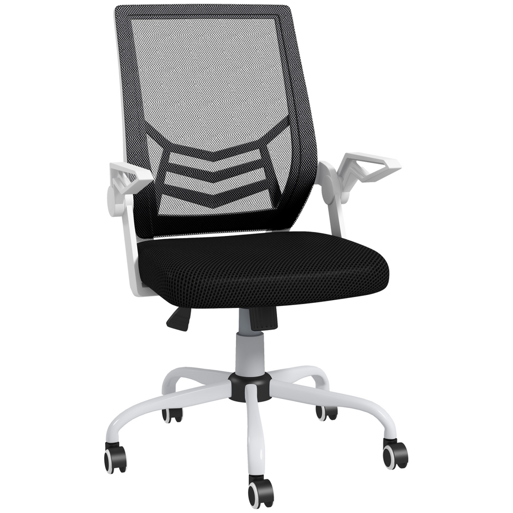 Vinsetto Mesh Swivel Office Chair Task Computer Chair with Lumbar Support, Black