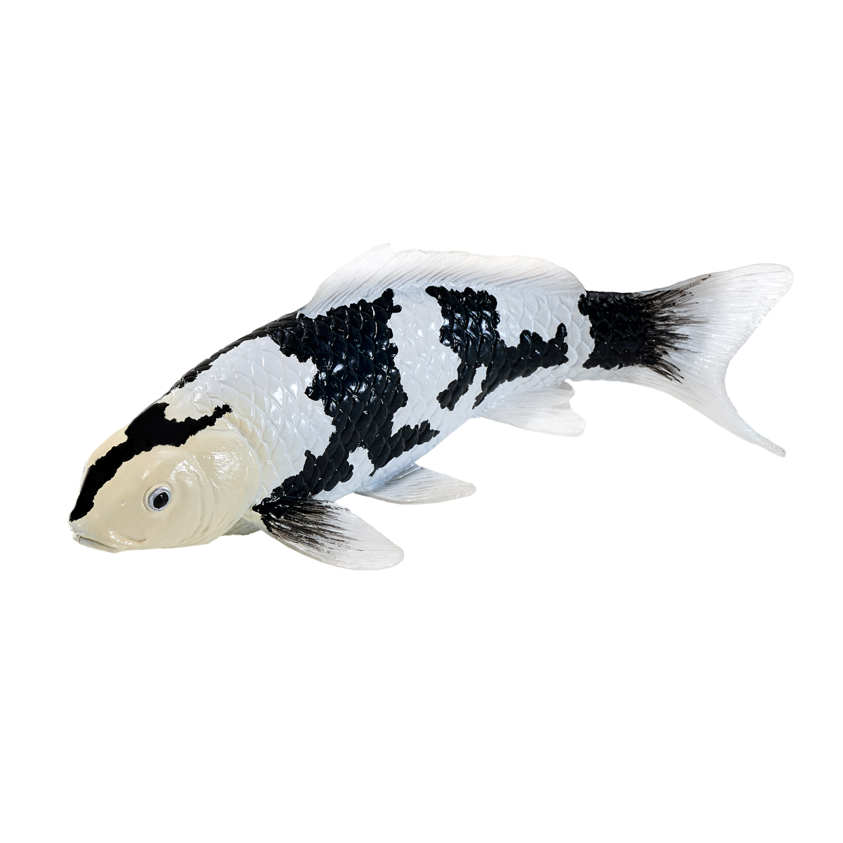 Koi Carp Shiro Utsuri Toy  Realistic Fish Figurine