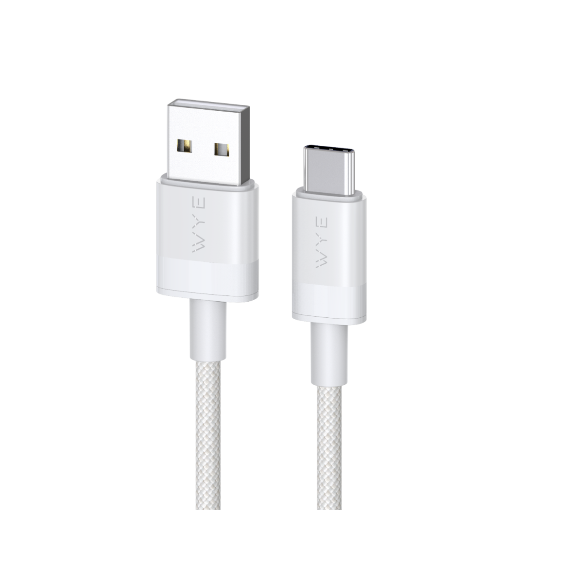 WYE 60W Braided Fast Charge/Sync A-C Cable 2m White