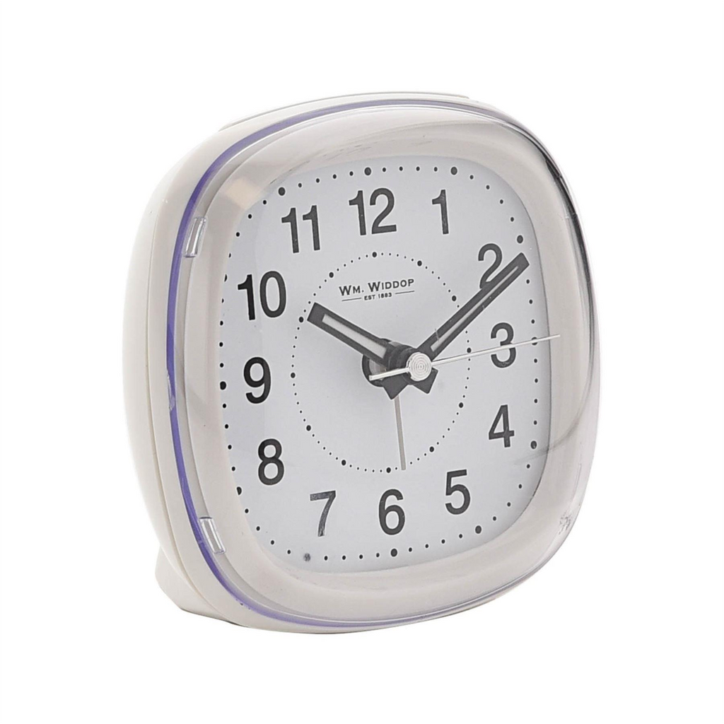 Wm Widdop Alarm Clock Dome Lens Sweep Snooze Light - White