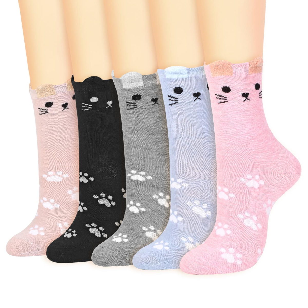 Vinsani CAT SOCKS 5pk