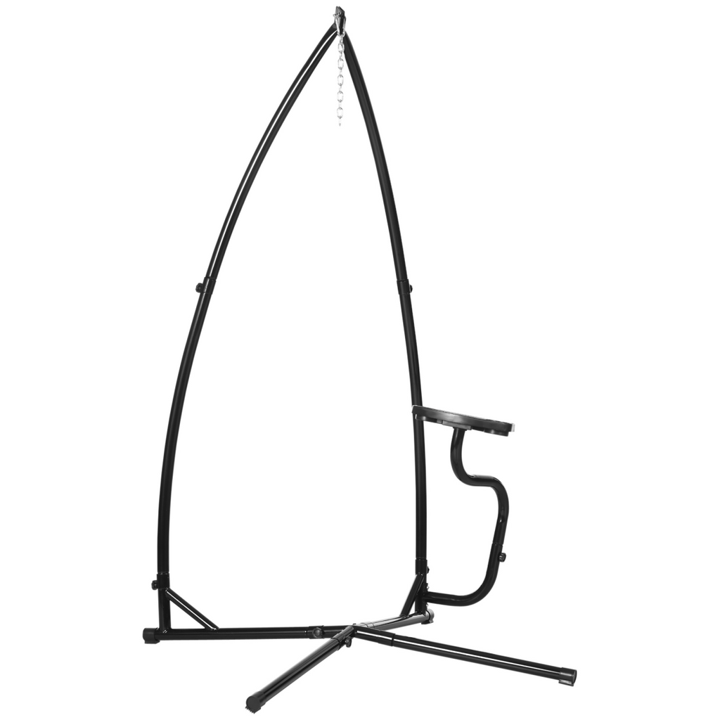 Hammock Chair Stand Only Heavy Duty Metal C-Stand Indoor or Outdoor