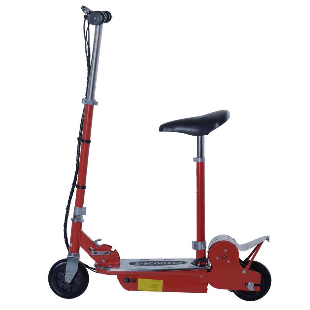 Teen Foldable Electric Scooter Battery 12V 120W with Brake Kickstand HOMCOM