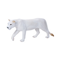 White Lioness Toy  Realistic Big Cat Model