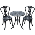 3 Pc Cast Aluminium Bistro Set