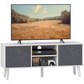 HOMCOM Modern TV Cabinet Stand w/ Shelves & Drawers, Living Room Bedroom