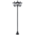 3-Solar Powered Lamp Post, IP44, 51.5Lx47Wx182.5H cm-Black