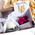 Small 18th Birthday Gold Balloons Gift Necklace Hamper