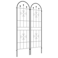 Outsunny Set of 2 Metal Trellis for Climbing Plants, Arrow Design