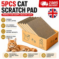 5PC Cat Scratching Board Box Cardboard Kitten Pad Claw Scratcher Scratch Bed