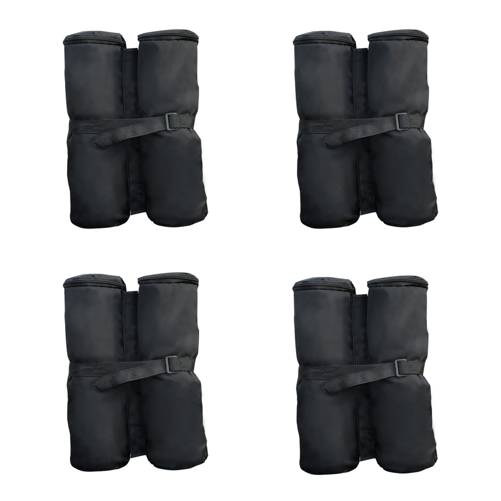 4 Pc Gazebo Sand Bag Weight Set-Black