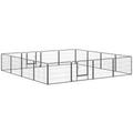 Heavy Duty Dog Pen with 2 Doors, 16 Panels Dog Playpen Puppy Pen, 60H cm