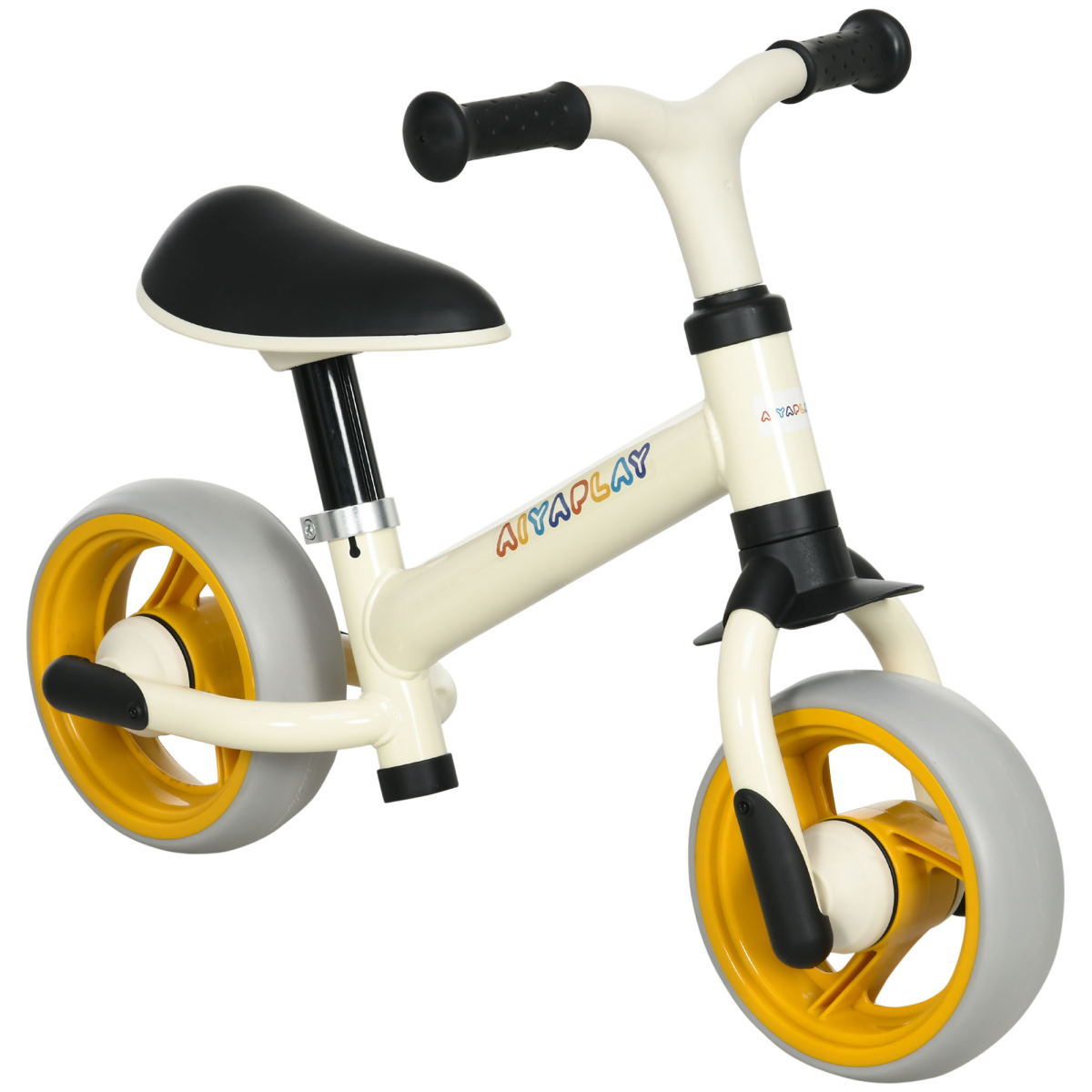 8" Baby Balance Bike with Adjustable Seat, Puncture-Free EVA Wheels - Orange
