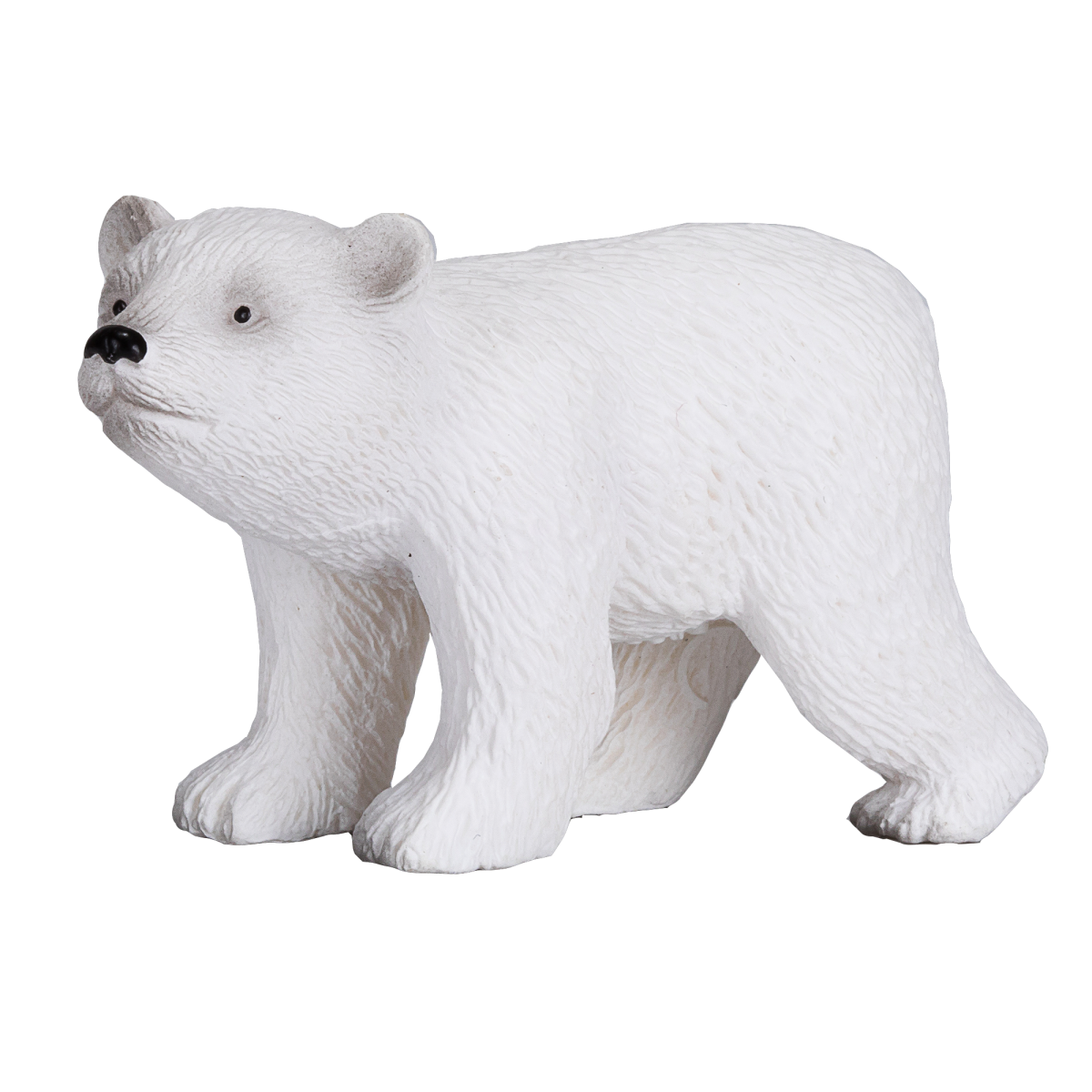 Polar Bear Cub Walking Toy  Realistic Arctic Animal Model